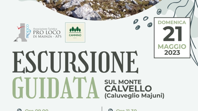 Escursione guidata sul Monte Calvello 2023