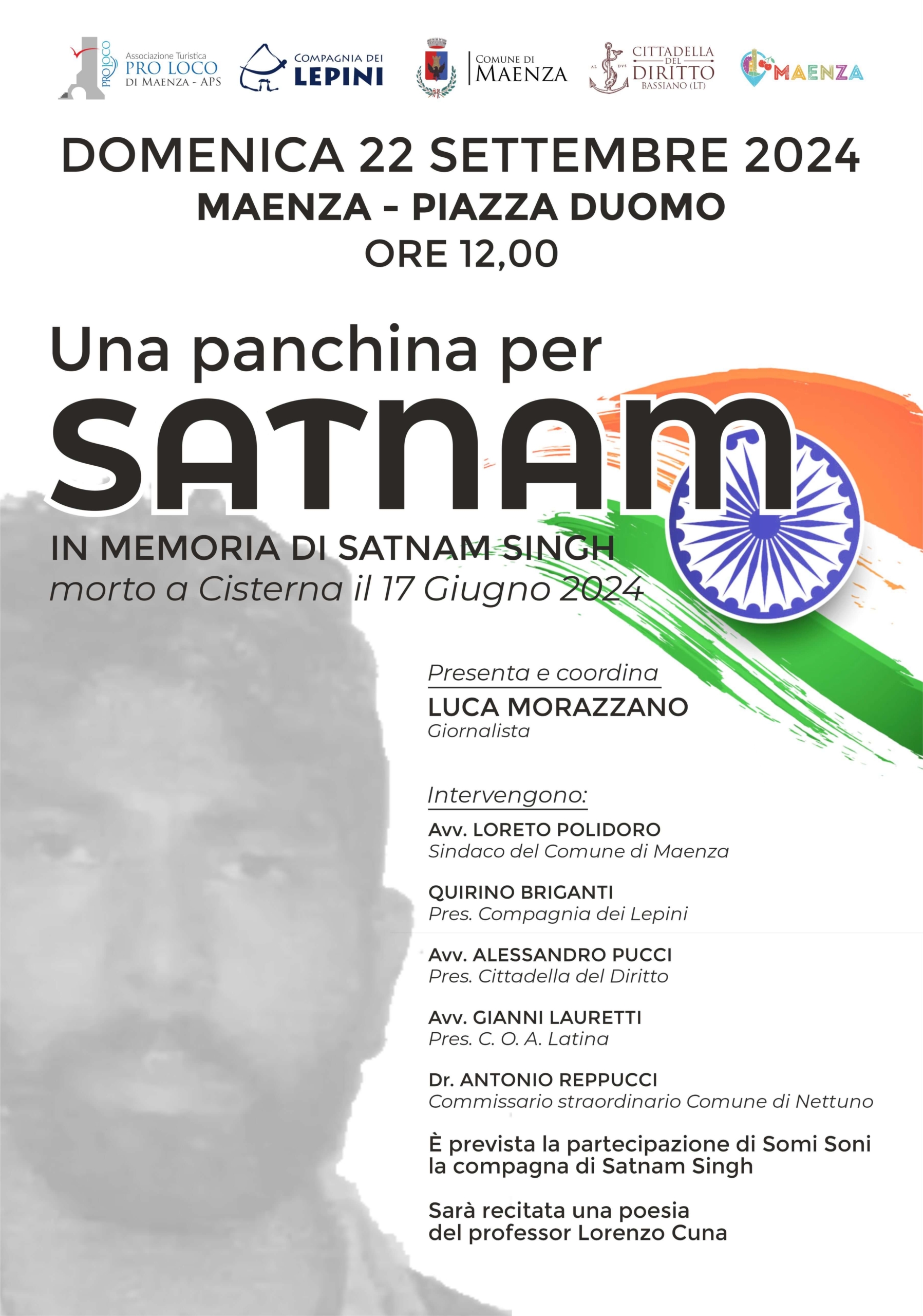 Una panchina per Satnam: In memoria di Satnam Singh