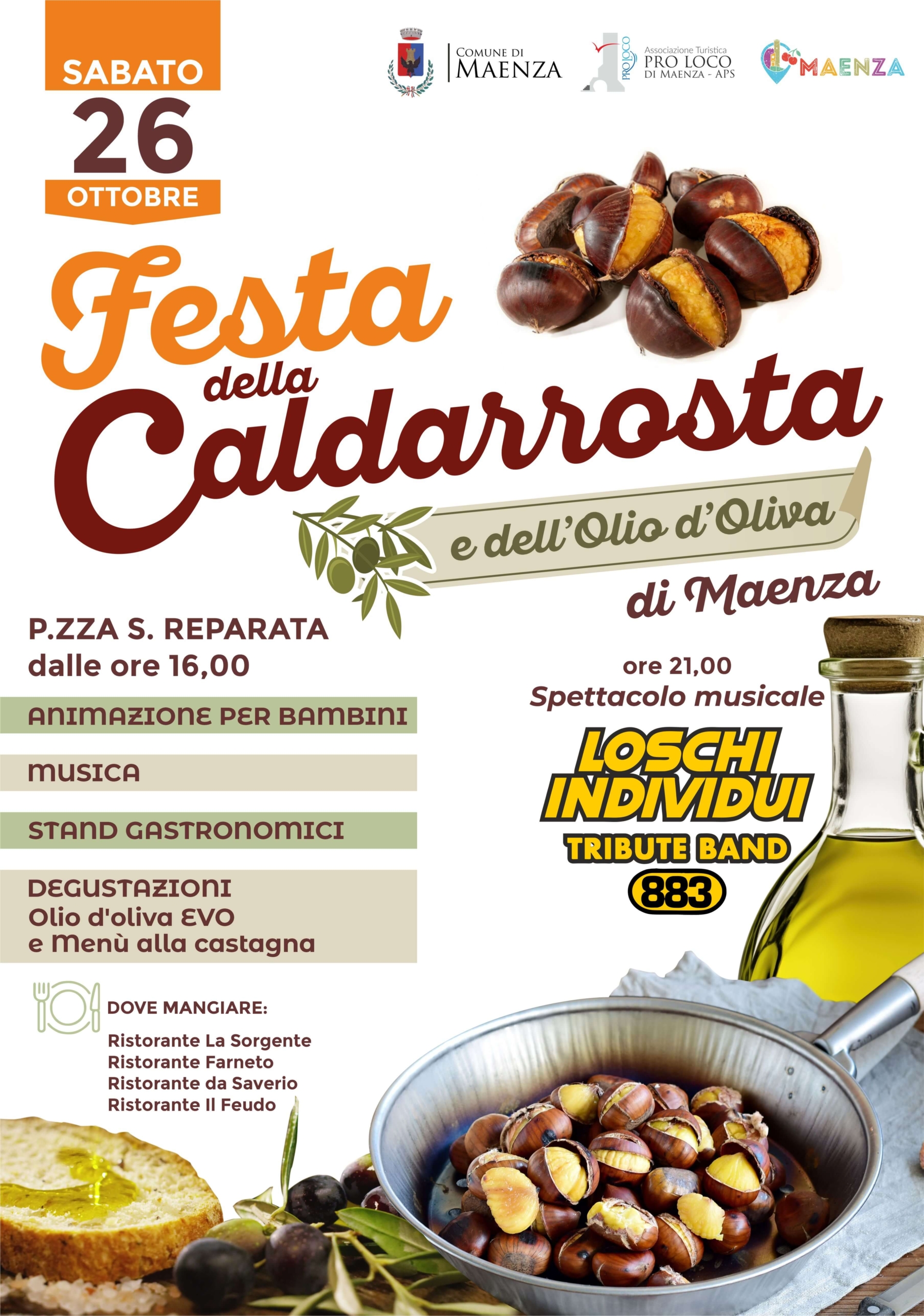 Festa della caldarrosta e dell'olio d'oliva di Maenza