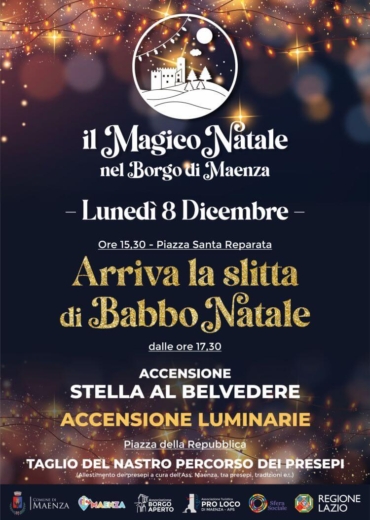 Arriva la slitta di Babbo Natale