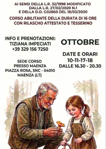 Corsi di formazione micologica